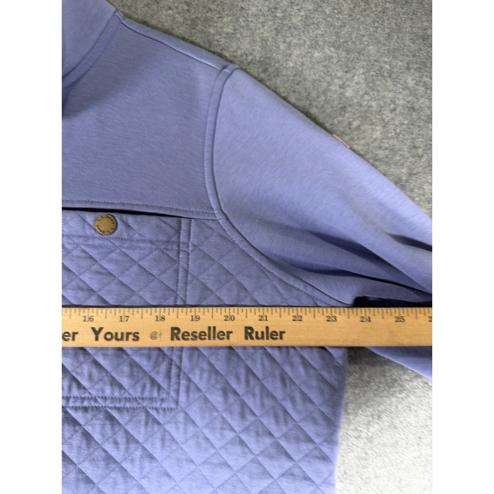 LLBean Quilted Snap Neck Pullover Sweatshirt Wome… - image 5